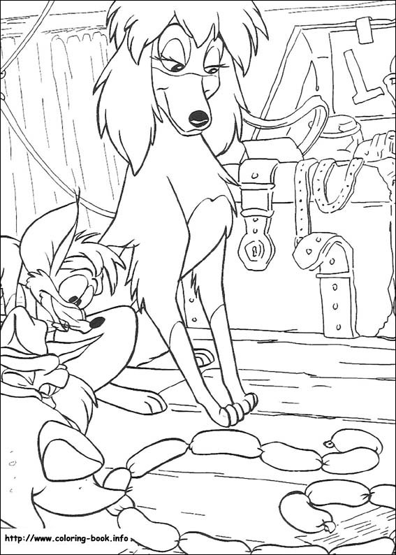 Oliver and Company coloring picture